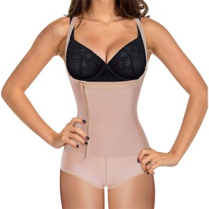 Cross border Amazon foreign trade shapewear one-piece full body shaper, mid layer latex corset, hip lifting pants