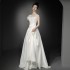 French satin light wedding dress, bride's high-end feeling, niche strapless flower dress, forest style high-end welcome and outdoor veil