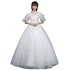 Large size wedding dress, fat mm, summer and autumn wedding dress 2024 new style, bride's wedding main dress, slimming and simple, studio covering arms