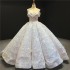 European and American foreign trade bride wedding dress, women's 2024 color changing sequin dance performance dress, one shoulder fluffy skirt, adult