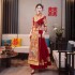 Heavy Industry Velvet Show He Dress Bride 2024 New Chinese Toast Dress Wedding Dress Wholesale Autumn/Winter