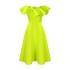 D367 European and American women's clothing independent station summer fashion temperament ruffled hem large skirt banquet dress cross-border dress