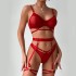 European and American Lingerie Amazon's new complex heavy-duty craft lingerie with mesh splicing and leg rings, sexy