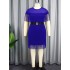 AM030804 Elegant Style High Waist Tassel Women's Skirt Fashionable and Comfortable Slimming Dress with Belt