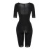 Cross border zipper one-piece shapewear women's mid sleeve full body shaper foreign trade plus size lace shapewear