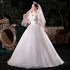 Wedding Dress 2024 Summer Bow New Style Female Short French Princess Goes Out Together for Wedding Photography