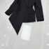 Autumn new European and American design irregular suit jacket high-end suit top A3 # 8858