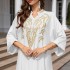 Cross border Muslim Middle Eastern Robe Women's Embroidered Abaya Dress Dubai Women's Muslim Wholesale