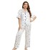 Danilin summer new creative love pajamas sexy home clothes simple, fashionable, casual and comfortable pajamas set