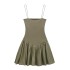 Foreign trade 2024 summer new European and American style low neck sleeveless slim fit suspender waist cinched dress for women 4174347