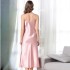 Cross border direct supply of imitation silk nightgowns for women, summer camisole skirts, V-neck sexy long sleepwear, supplied by home manufacturers