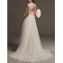 Foreign trade wedding dress, pregnant woman, high waist, large size, European and American lace, forest style, small tail, white, Amazon cross-border wedding dress