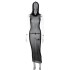 European and American style 2024 spring women's clothing new sleeveless hooded long skirt sexy mesh see through dress foreign trade wholesale