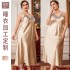 Fat and enlarged sleepwear, camisole skirt, spring and summer thin fashion lace nightgown, long imitation silk casual home wear