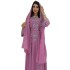 XQY500281 Cross border 2024 Summer Amazon Middle East New Long Robe Hot Stamped Home and Outdoor Dress