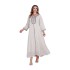 Foreign Trade Middle East Women's Clothing Muslim Robe Women's Long Dress Dubai Robe Rope Embroidery Craft Party Evening Dress Dress