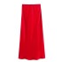 Foreign Trade 2024 Summer New Women's Clothing French Fashion Silk Texture High Waist Long Half length Skirt for Women 8632845