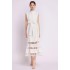 Spot Shot - French Style Palace Hollow Lace A-line Skirt Summer Stand up Collar Look Thin Dress for Women