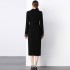 Real time spot French Hepburn style lace edge suit dress for women with a high-end feel, small black dress