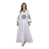 2024 Cross border New Muslim Robe Middle East Dubai Embroidered Women's Dress New Light Luxury Evening Dress