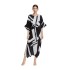 In stock - Miyake Fold Summer New Product Printed Waist Waist Dress Handmade Fold Temperament Skin Covering Long Dress