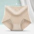 Lace high waisted, waist cinching, and hip lifting underwear for women, made of pure cotton, antibacterial, and strong waist cinching, seamless women's triangle pants