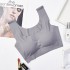 Anxin Generation seamless lingerie ice silk women's plus size bra without steel ring yoga exercise sleep vest lingerie women