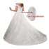 Foreign trade trailing wedding dress hot selling new one shoulder fluffy veil dress, physical wedding dress manufacturer wholesale plus size wedding dress