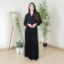 XQY500225 Cross border Middle Eastern Women's Velvet Burnt Snowspin Hot Diamond Fashion Banquet Dress Robe