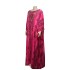 Cross border eBay European, American, African dresses, long robes, chiffon, hot stamping with rhinestones and beads, elastic inner skirts, ethnic clothing