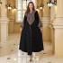 Fashionable Middle Eastern Robe Muslim Elegant Embroidered Dress Robe Hoodie Arab Jalabiya