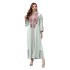 Muslim dress, Middle Eastern robe, women's cross-border evening gown, embroidered dress, wholesale for foreign trade