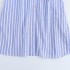 Foreign Trade 2024 Summer New European and American Style Linen Blended Striped Midi Belt Dress 8282821