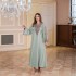 Foreign Trade Abaya Muslim Middle Eastern Women's Cross border Summer Elegant Rope Embroidered Robe Women's Dress Dubai Apparel