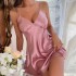 2024 new suspender nightgown sexy backless short skirt summer thin breathable ice silk dress women's sleepwear