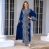 Middle East Foreign Trade Women's Evening Dress Muslim Women's Robe Sparkling Embroidered Abaya Dubai Robe Wholesale New