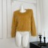 Fan Shu Light Luxury Love God Atmosphere 2024 Autumn/Winter New Collection Gentle Soft Glutinous Long Hair Sweater Warm Versatile Top