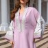 Cross border women's clothing from Europe and America, Middle East Muslim robes, Dubai clothing, embroidered abaya women's robes, foreign trade