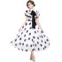 Real time spot French high-end banquet dress with ruffled edges and polka dots, chiffon long skirt, socialite temperament dress