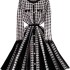 Mingyuan Xiaoxiangfeng Qianniao plaid knitted dress for women in winter, high-quality professional temperament, high waisted umbrella shaped A-line skirt