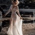 Beach beach minimalist travel photography wedding dress foreign trade new sequin lace sexy backless outdoor light wedding dress for women