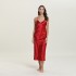 Manufacturer's direct supply of sleepwear, women's summer camisole nightgown, sexy V-neck long nightgown, home sleepwear