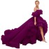 Sunshine Fluffy Off Shoulder Ball Dress Tulle Maternity Dress Photography Foreign Trade One Shoulder Mesh Tail Short in Front and Long in Back