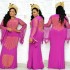 Foreign trade African dresses, fashionable mesh, flared sleeves, rhinestone wrapped buttocks, fish tail, oversized elastic long skirt, source in stock