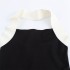 Foreign Trade 2024 Autumn New Women's Elastic Knitted Hanging Neck Collar Sexy Bareback Slimming Dress 5584656