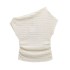 Foreign trade wholesale spring new style pullover slanted collar sleeveless asymmetrical top loose casual pants knitted suit for women