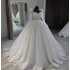 Gaoding New Heavy Industry Nail Bead Puff Skirt Wedding Dress Female Bride French Luxury Big Tail W2413 European and American