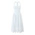 Foreign trade 2024 summer new European and American style fashionable casual pleated camisole dress long skirt for women