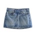 Foreign Trade 2024 Summer New Style European and American Style High Waist slimming and distressed slim fit denim half length skirt 8197090