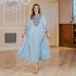 Middle East Foreign Trade Dubai Evening Dress Robe Abaya Muslim Clothing Women's Embroidered Robe Muslim Wholesale